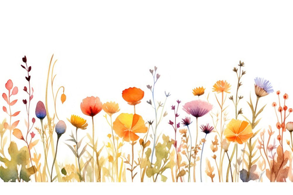 Fall flowers backgrounds outdoors pattern. AI generated Image by rawpixel.