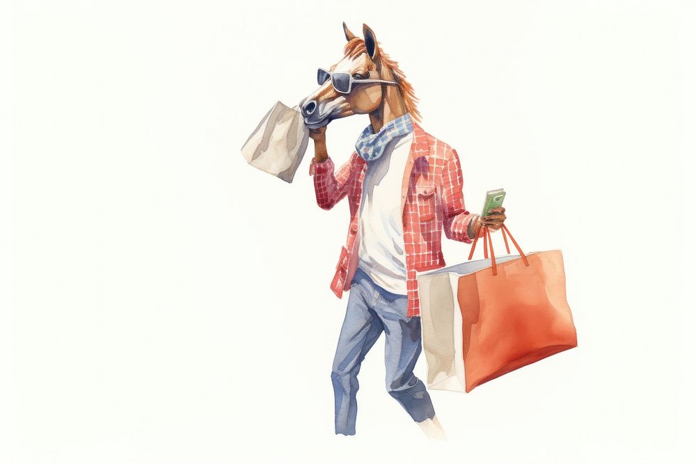 Horse shopping bag handbag adult. AI generated Image by rawpixel.