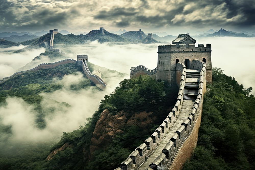 Bridge wall architecture tranquility. AI generated Image by rawpixel.