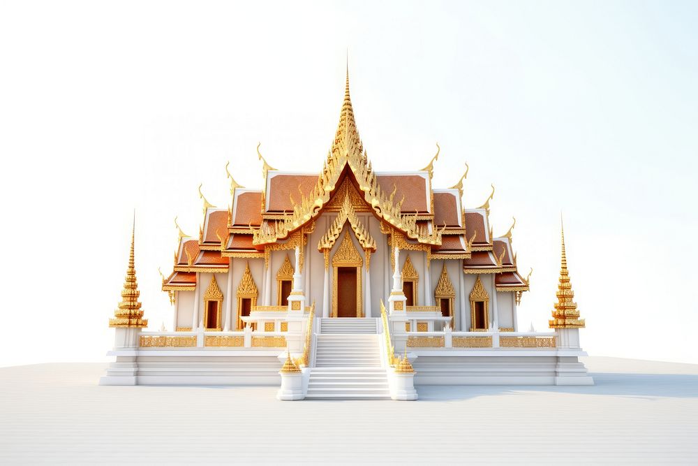 Thai temple architecture building pagoda. | Free Photo Illustration ...