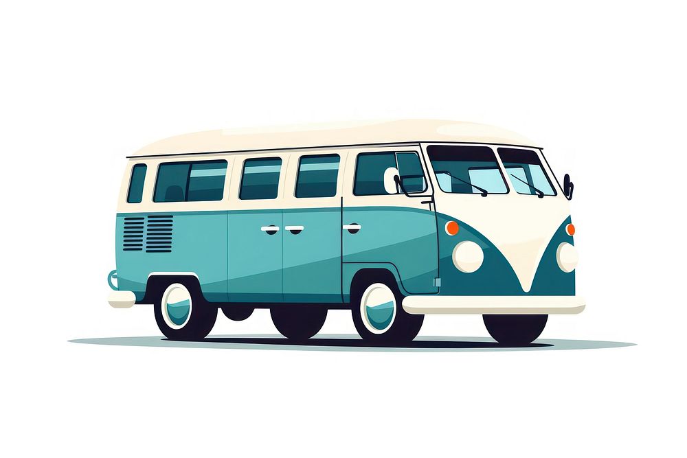 Bus transportation vehicle minibus. AI generated Image by rawpixel.