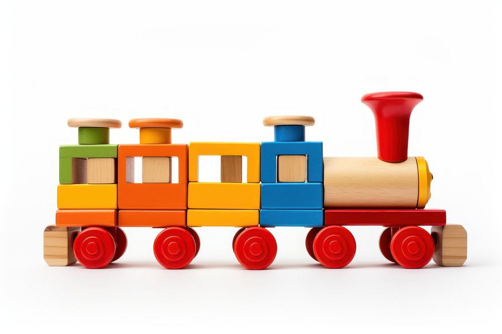 Toy train vehicle white background transportation. AI generated Image by rawpixel.