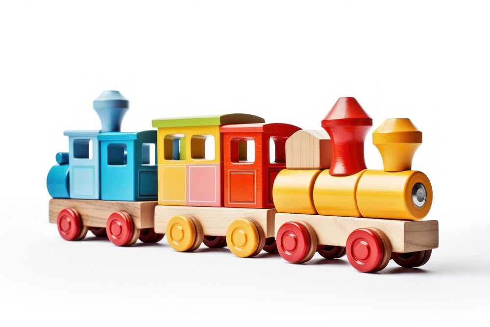 Toy train vehicle wheel white background. AI generated Image by rawpixel.