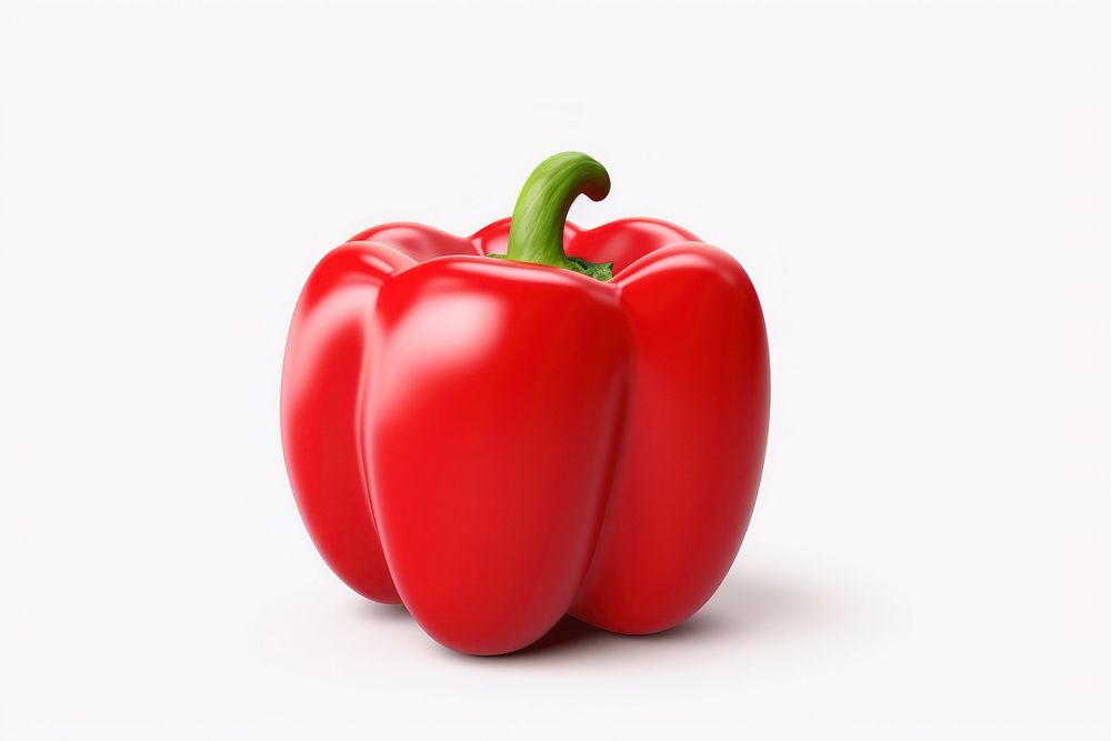 Red bell pepper vegetable plant food. AI generated Image by rawpixel.