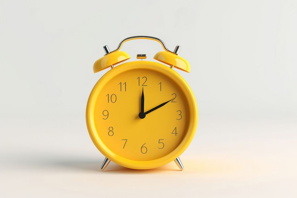 Desk clock white background ammunition deadline. AI generated Image by rawpixel.