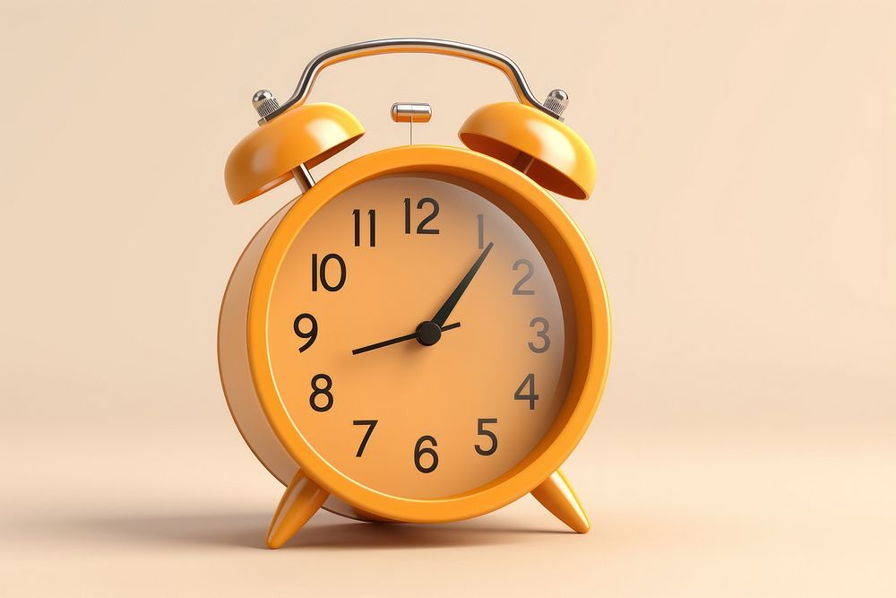 Desk clock furniture appliance deadline. AI generated Image by rawpixel.