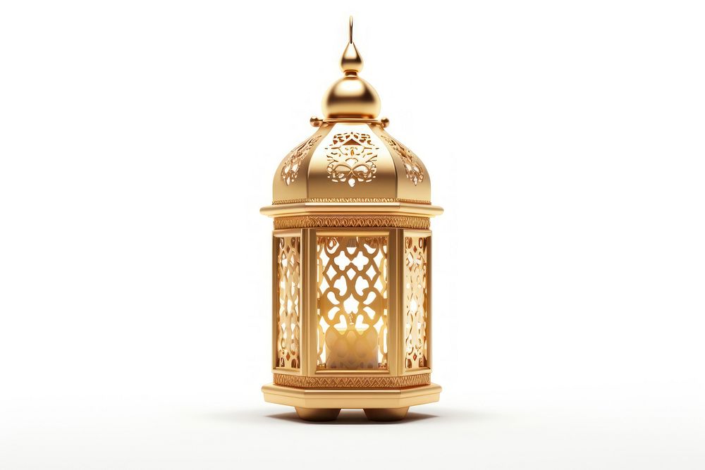 Lantern Ramadan lamp gold. AI generated Image by rawpixel.