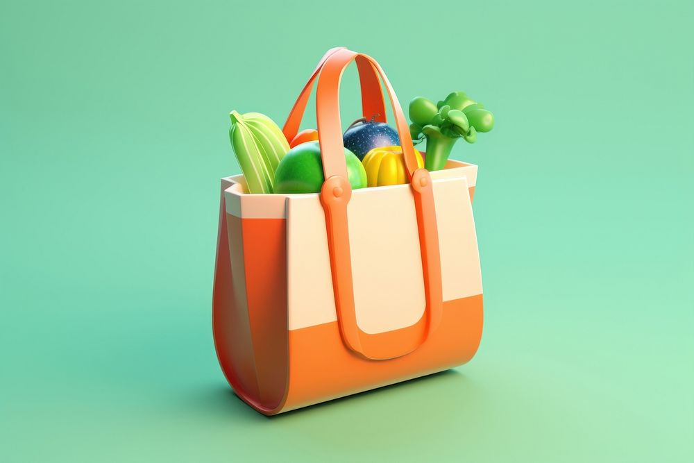 Bag grocery handbag accessories. AI generated Image by rawpixel.