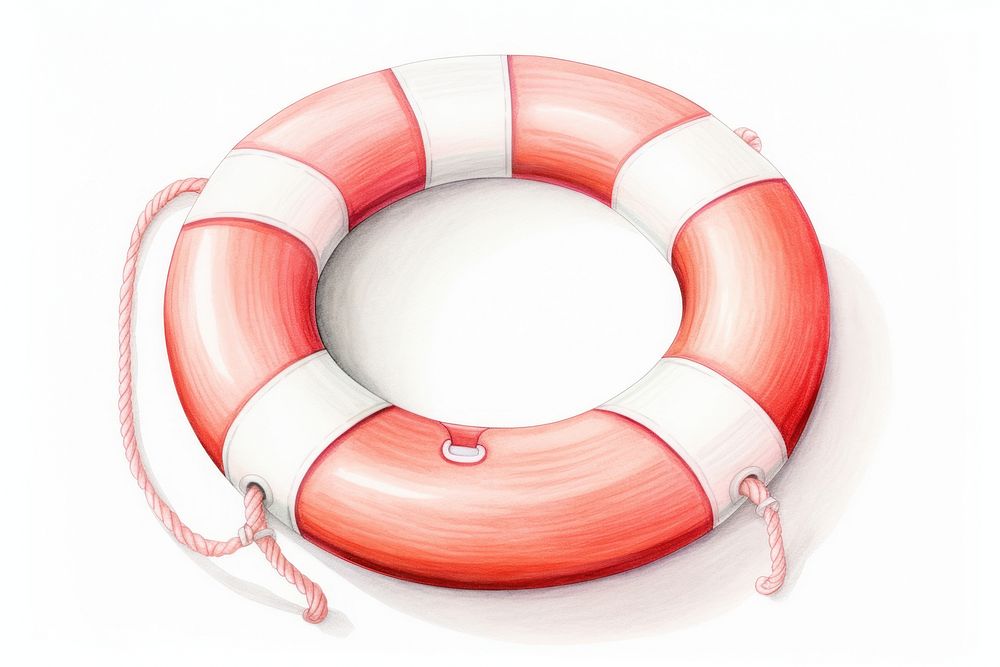 Life buoy lifebuoy red white background. AI generated Image by rawpixel.