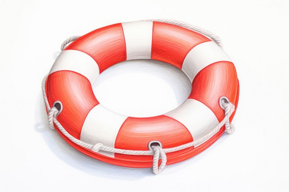 Life buoy lifebuoy red inflatable. AI generated Image by rawpixel.