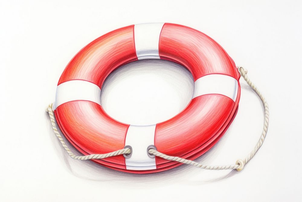 Life buoy lifebuoy red inflatable. AI generated Image by rawpixel.