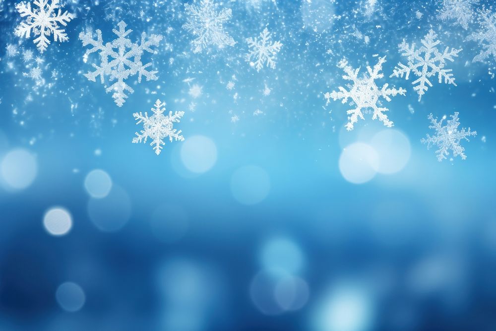 Christmas background snowflake nature backgrounds. AI generated Image by rawpixel.