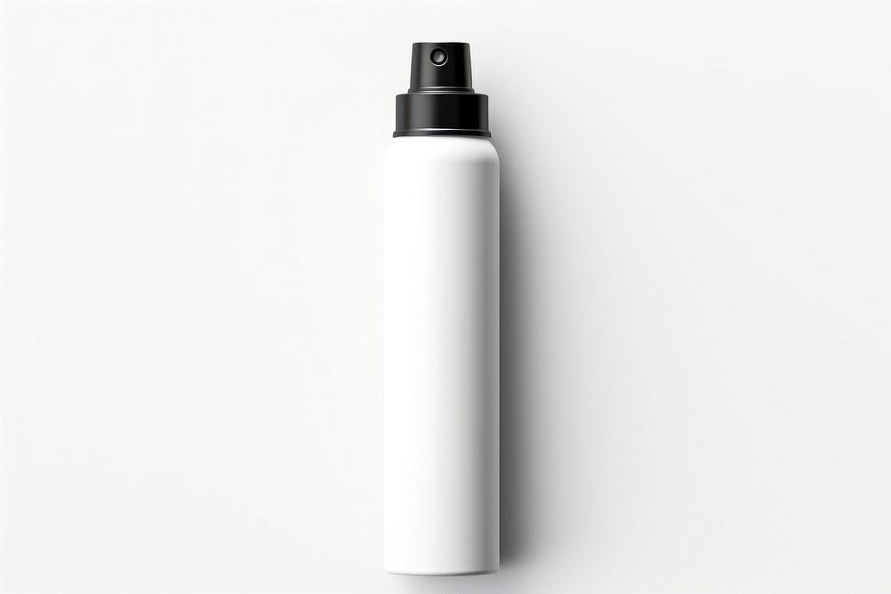 Hair spray bottle white background drinkware. AI generated Image by rawpixel.