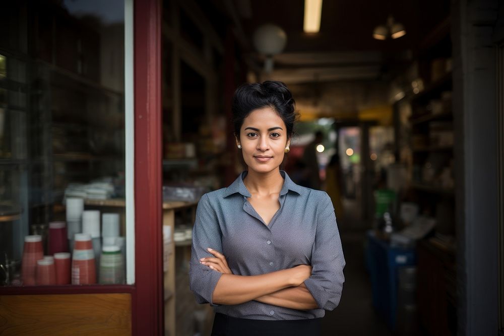 Female small business owner looking adult entrepreneur. AI generated Image by rawpixel.