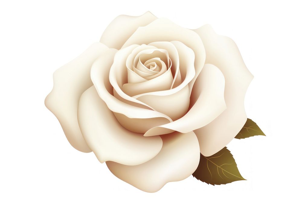 Rose white flower plant. AI generated Image by rawpixel.