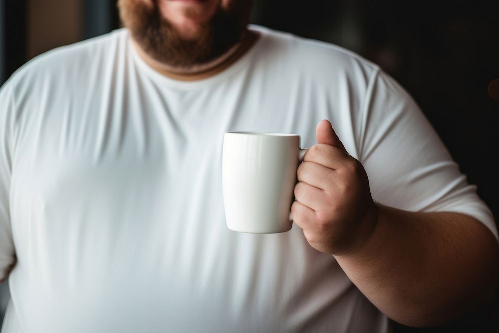 Mug holding finger coffee. AI generated Image by rawpixel.
