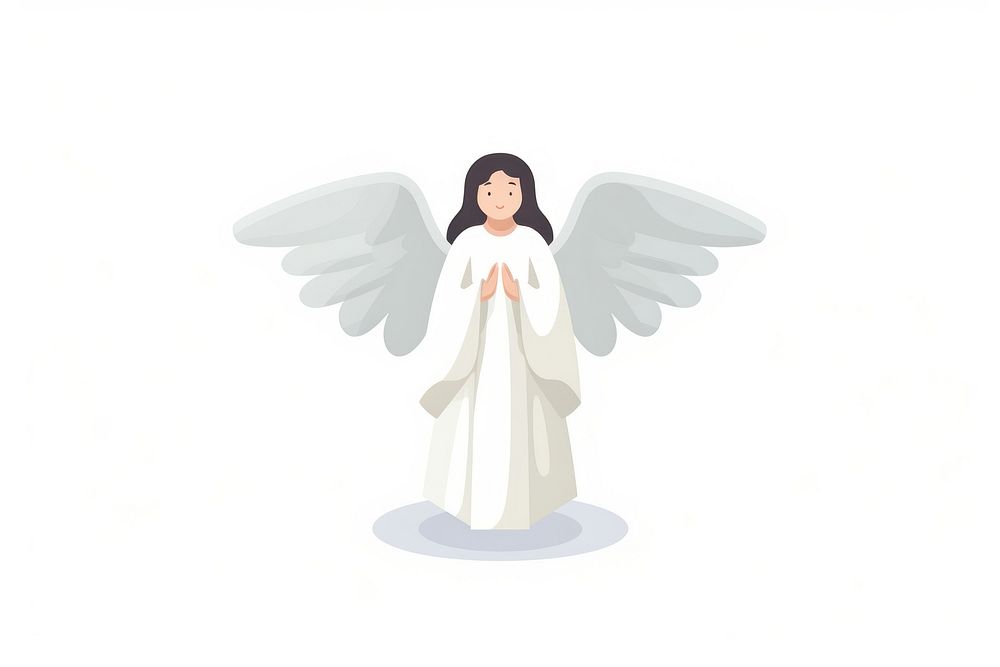 Angel god white representation. AI generated Image by rawpixel.
