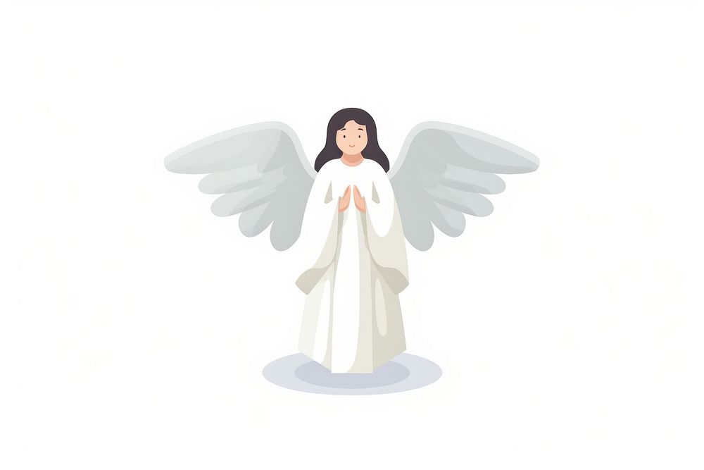 Angel god white representation. 