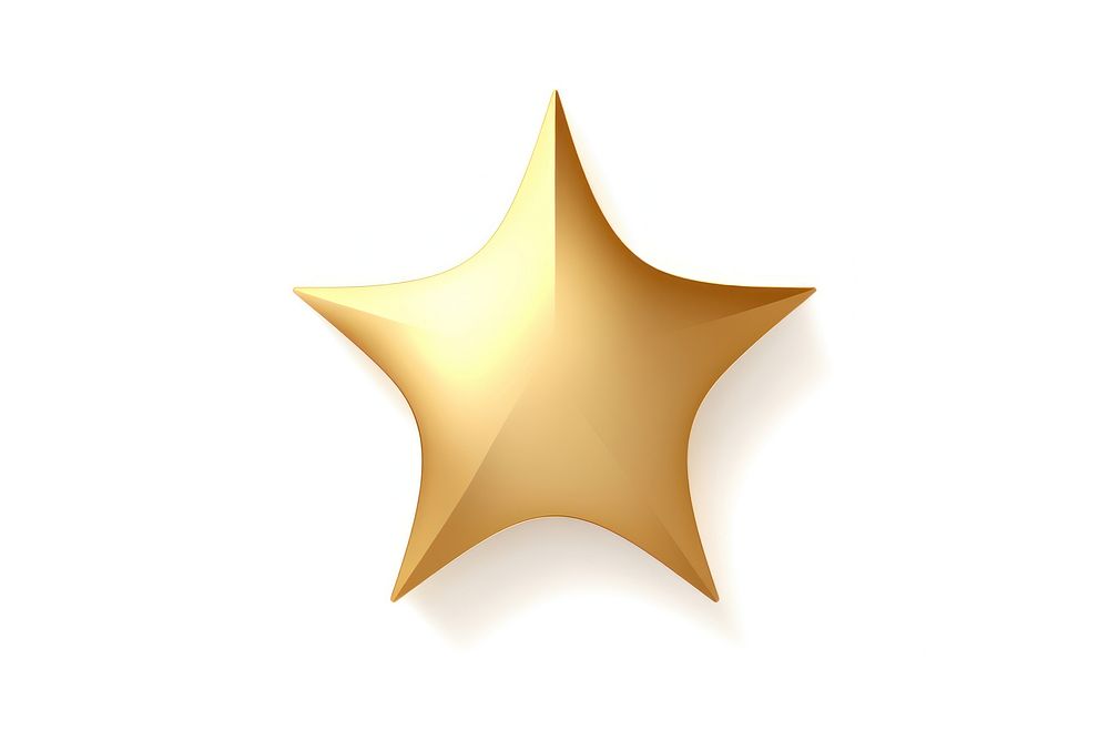 Star Ramadan symbol gold. AI generated Image by rawpixel.