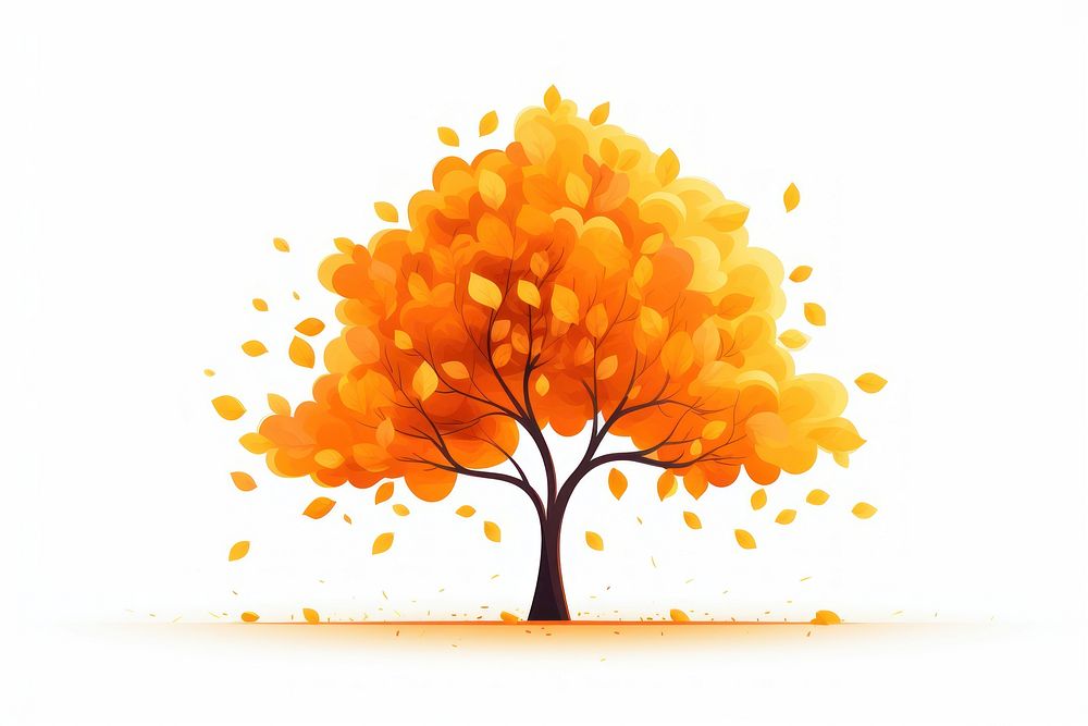 Tree autumn outdoors plant. AI generated Image by rawpixel.
