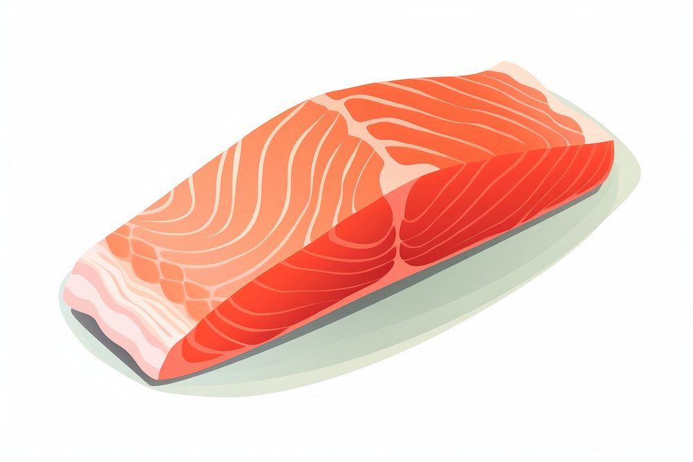 Salmon slice seafood fish. AI generated Image by rawpixel.
