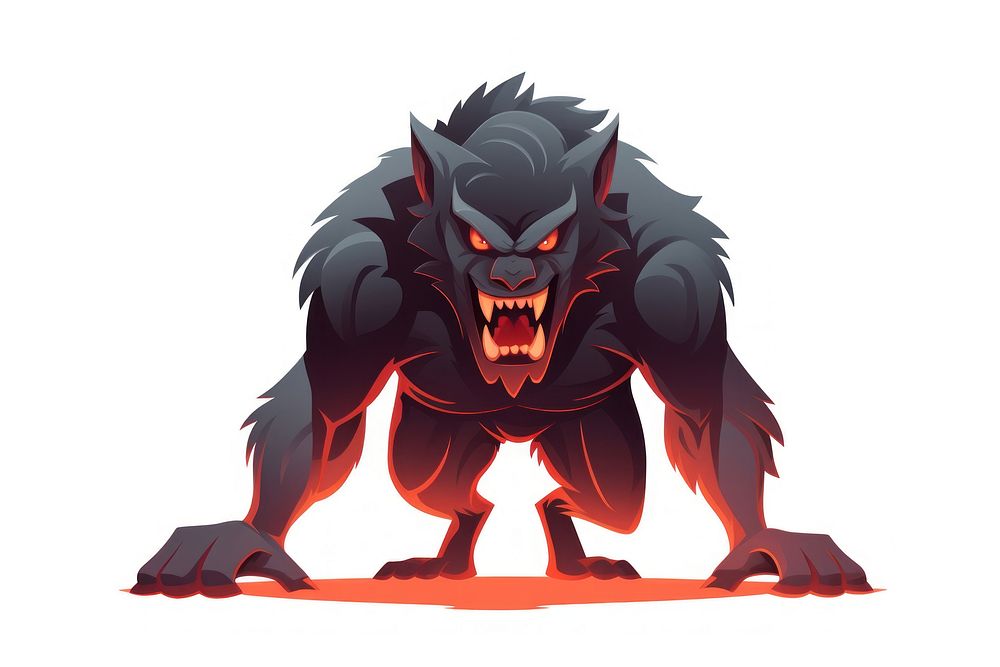 Werewolf animal mammal accessories. AI generated Image by rawpixel.
