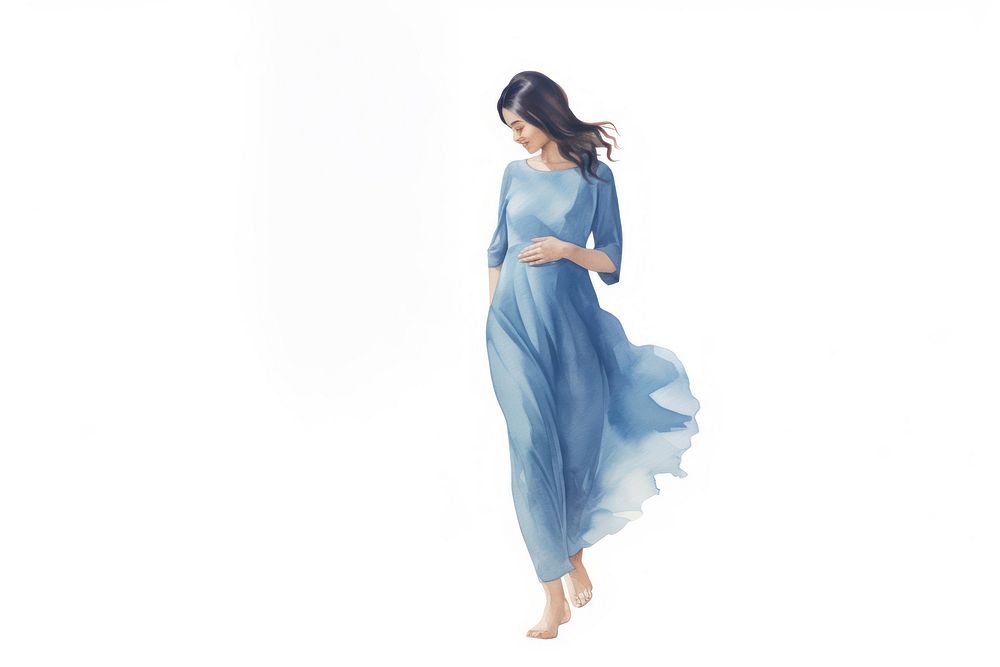 Pregnant woman balloon dress adult. AI generated Image by rawpixel.
