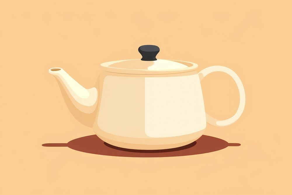 Teapot refreshment tableware appliance. AI generated Image by rawpixel.