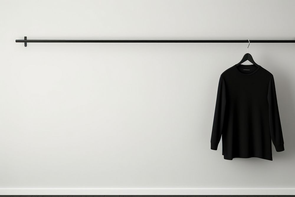 Closet sleeve black wall. AI generated Image by rawpixel.