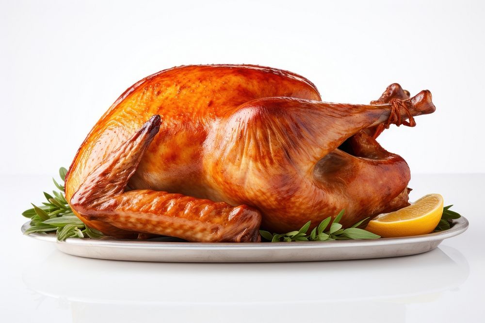 Thanksgiving turkey roast dinner. AI generated Image by rawpixel.