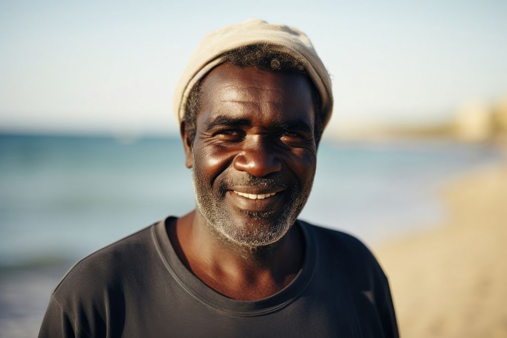 Portrait outdoors adult beach. 