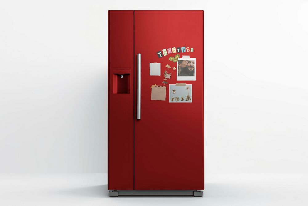 Refrigerator home appliance mockup psd