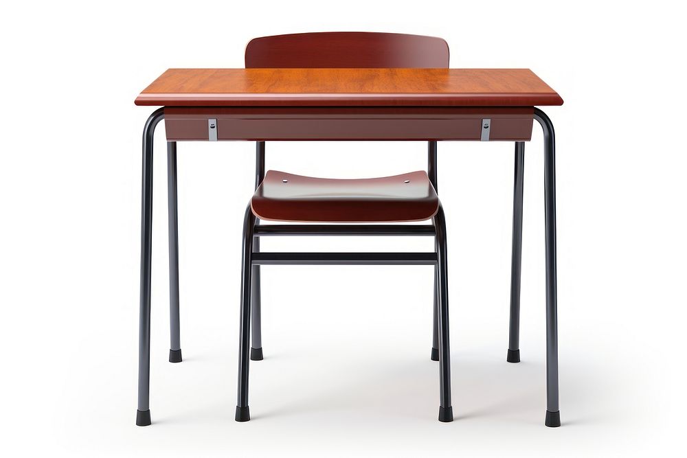 School desk furniture table. AI generated Image by rawpixel.