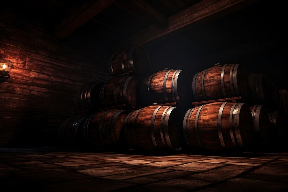 Room Wine barrels wine architecture. AI generated Image by rawpixel.