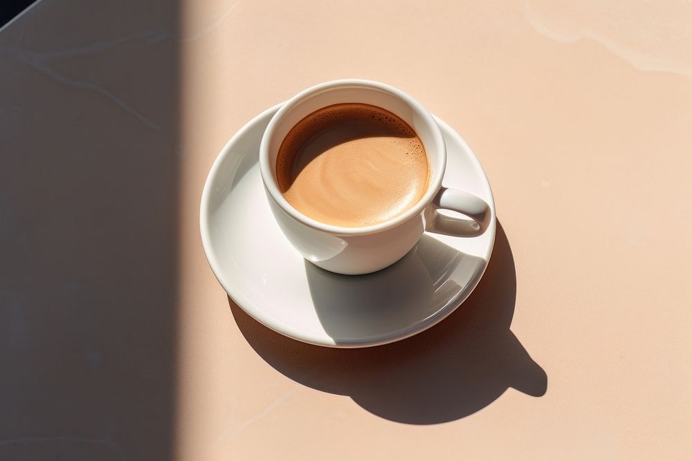 Espresso coffee cup saucer drink. AI generated Image by rawpixel.