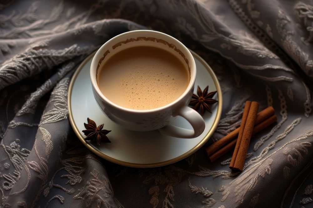 Indian masala chai cup coffee drink. AI generated Image by rawpixel.