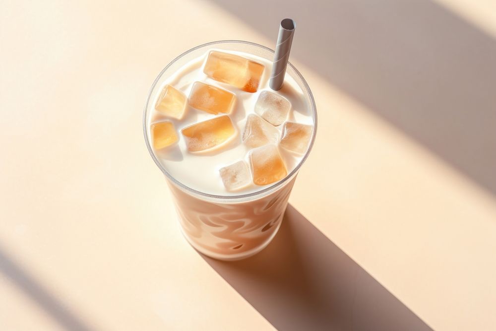 Milk tea smoothie dessert drink. AI generated Image by rawpixel.