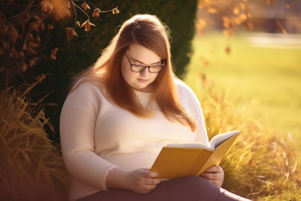 Reading a book sitting publication adult. 