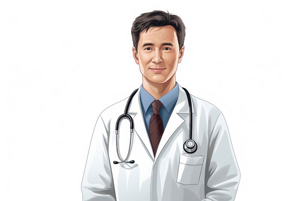 Doctor white background stethoscope accessories. AI generated Image by rawpixel.