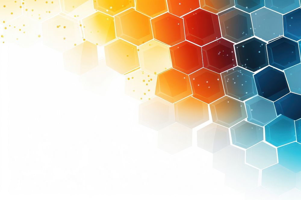 High tech hexagonal pattern backgrounds honeycomb abstract. AI generated Image by rawpixel.