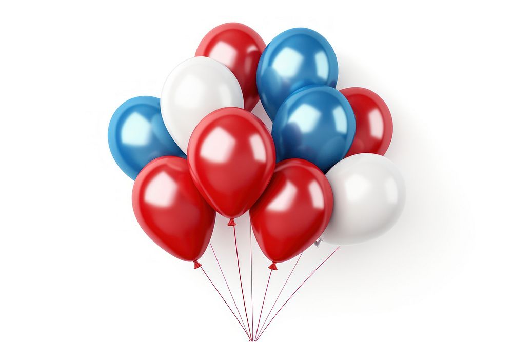 Balloons bunch blue red. AI generated Image by rawpixel.