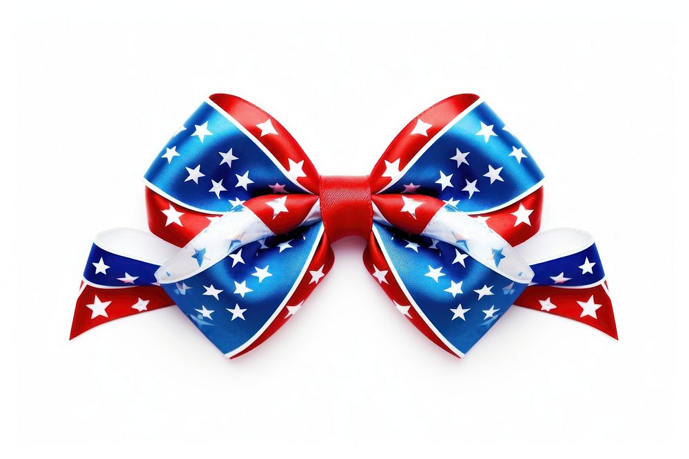 American ribbon blue red white background. AI generated Image by rawpixel.