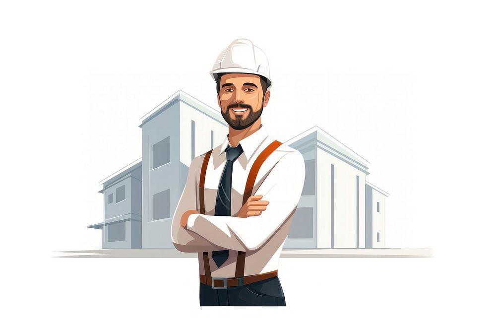 Architect hardhat helmet adult. AI generated Image by rawpixel.