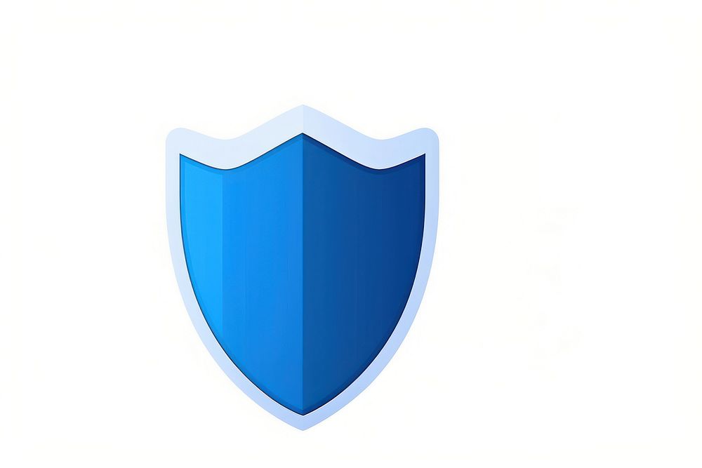 Shield logo blue protection. AI generated Image by rawpixel.