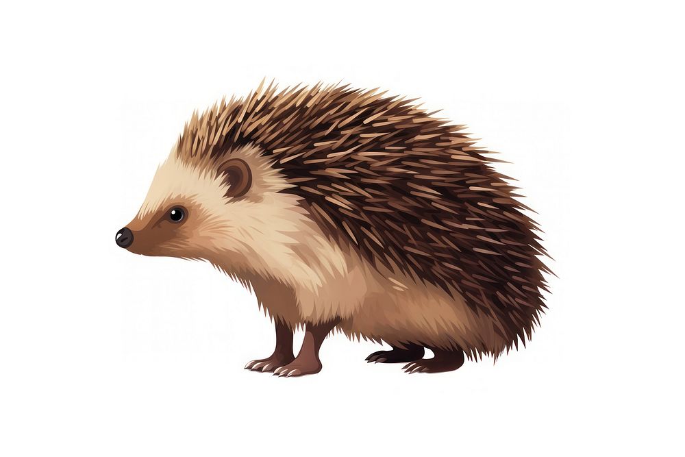 Hedgehog porcupine mammal animal. AI generated Image by rawpixel.