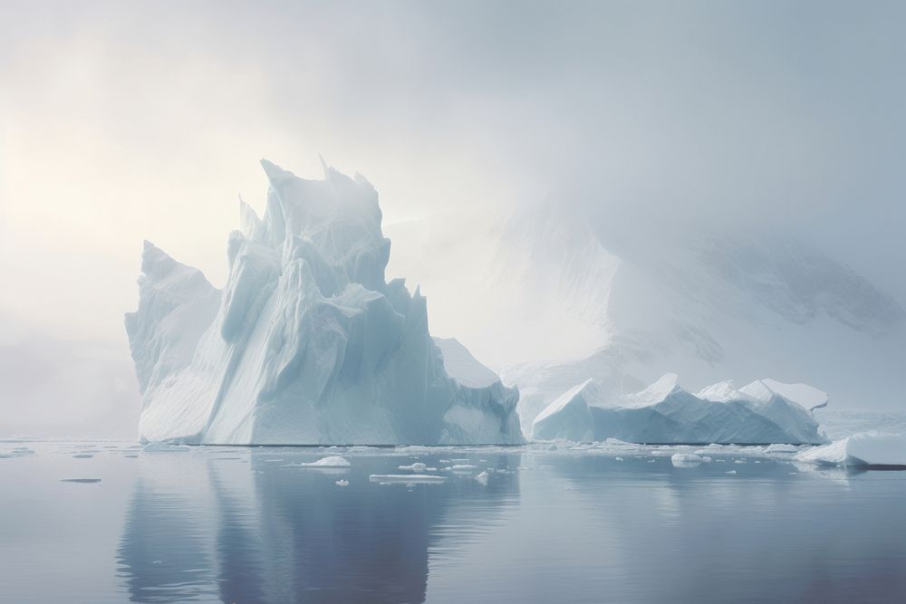 Antarctic outdoors iceberg nature. AI generated Image by rawpixel.