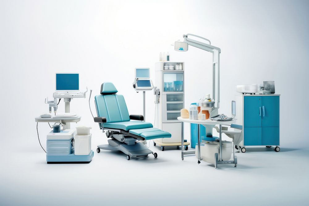 Healthcare equipment furniture hospital clinic. AI generated Image by rawpixel.