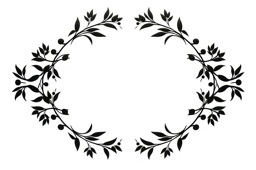 Pattern circle white plant. AI generated Image by rawpixel.