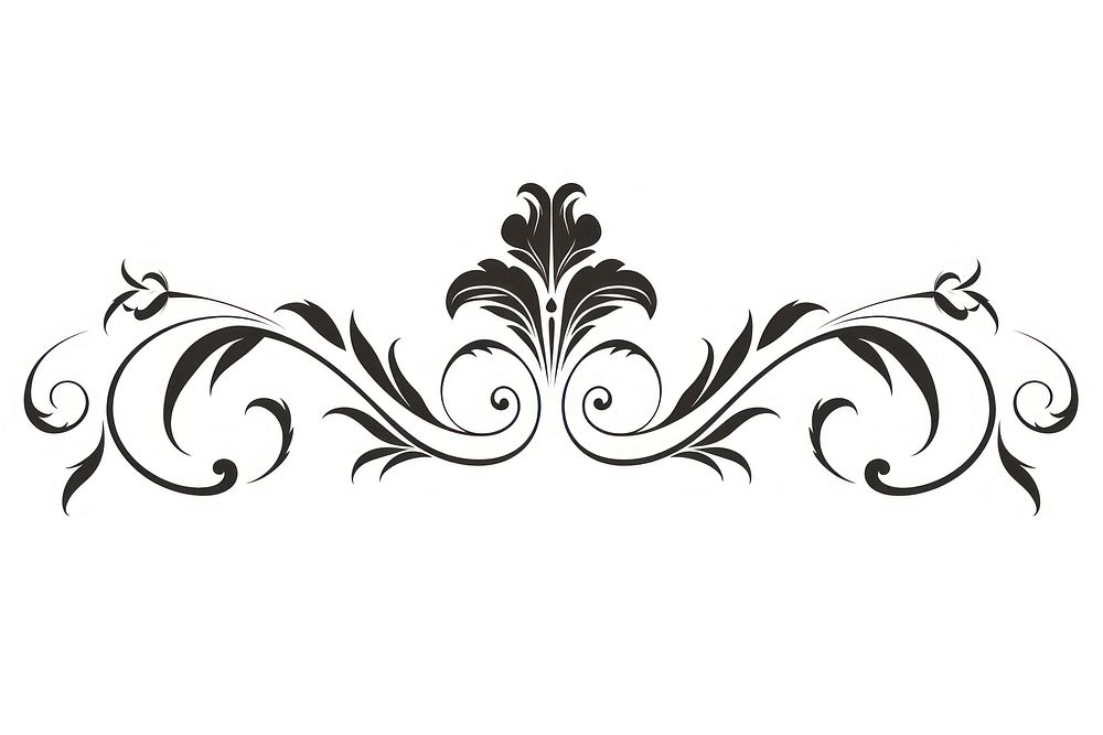 Pattern drawing white black. AI generated Image by rawpixel.