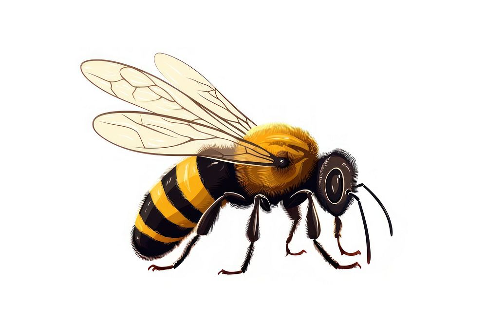Bee insect animal hornet. AI generated Image by rawpixel.